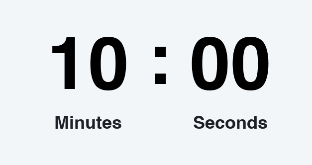 10 minutes countdown timer GIF