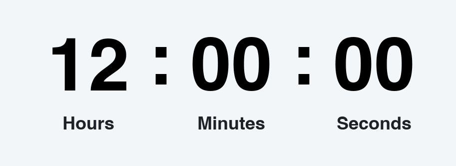12 hours countdown timer GIF