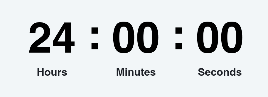 24 hours countdown timer GIF