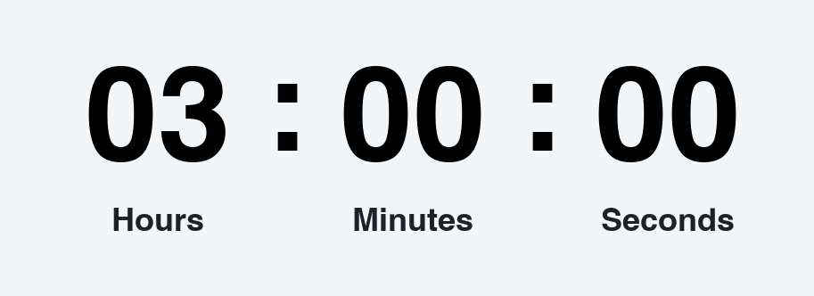3 hours countdown timer GIF