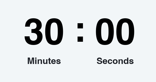 30 minutes countdown timer GIF