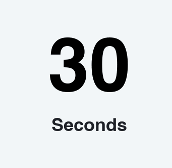 30 seconds countdown timer GIF