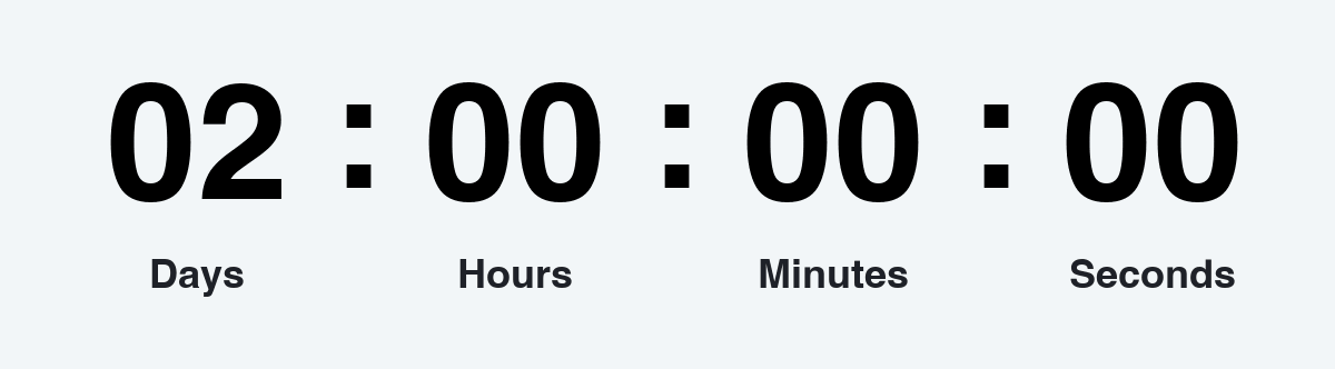 48 hours countdown timer GIF